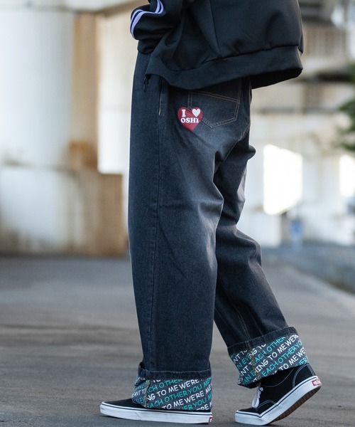 JOHN'S CLOSET（ジョンズクローゼット）の「【13】ハイドプリント ロールアップ バギーデニム（デニムパンツ・メンズ・ブルー系1/ブルー系2/ブラック系1/ブラック系2・MEDIUM/LARGE）」の13枚目の写真