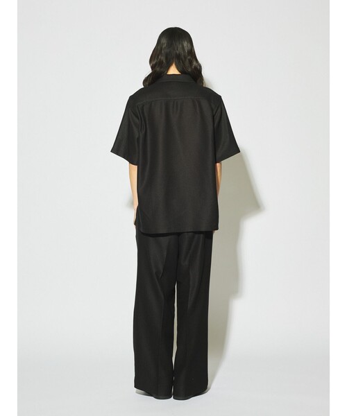 MIDIUMISOLID(ミディウミソリッド)の「MIDIUMISOLID Men’s レノクロスワイドスラックス(スラックス・メンズ・オフホワイト/ブラック・48)」の9枚目の写真