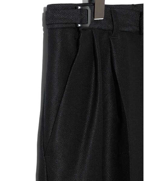 MIDIUMISOLID(ミディウミソリッド)の「MIDIUMISOLID Men’s レノクロスワイドスラックス(スラックス・メンズ・オフホワイト/ブラック・48)」の19枚目の写真
