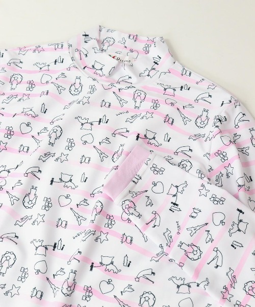 【新品未使用タグ付き】ピッコーネ picone ボーダー　トップスブラウス7部袖 Picone Club｜【メンズ】 ボーダー柄長袖ハイネックプルオーバー