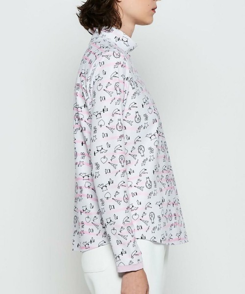 極美品 PICONE 細ボーダー チャーム付 長袖Tシャツ 38 ピッコーネ 極美品 PICONE 細ボーダー チャーム付 長袖Tシャツ 38