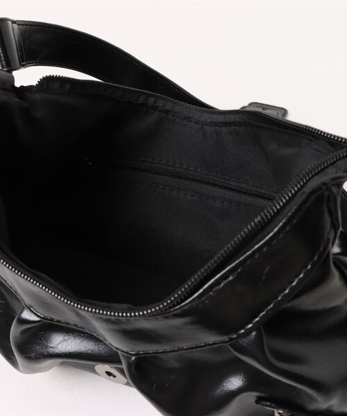 Ritzy（リッツィー）の「バックルデザイン PUショルダーバッグ　Y2K（ショルダーバッグ・レディース・ブラック/ダークブラウン系・FREE）」の14枚目の写真