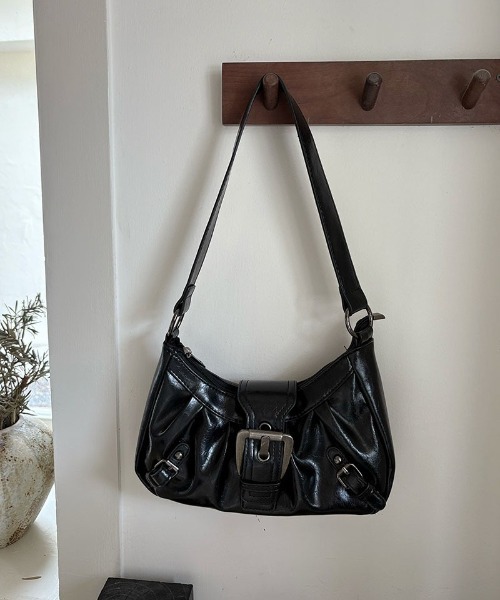 Ritzy（リッツィー）の「バックルデザイン PUショルダーバッグ　Y2K（ショルダーバッグ・レディース・ブラック/ダークブラウン系・FREE）」の11枚目の写真