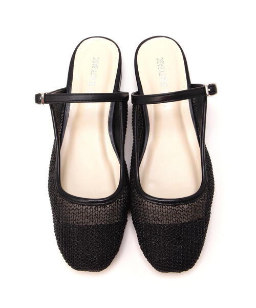 NATURAL BEAUTY BASIC（ナチュラルビューティーベーシック）の「◇ 【Oggi掲載】メタリックシアーミュール（サンダル・レディース・シルバー/ブラック・LARGE/MEDIUM/SMALL）」の9枚目の写真