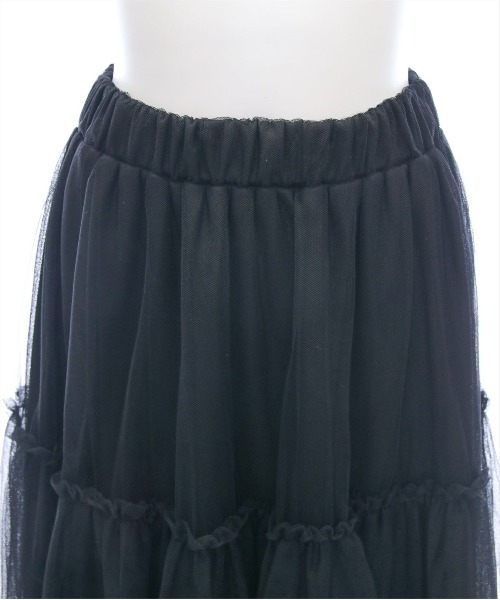 CLEAR BASIC（クリアベーシック）の「【低身長サイズ有】チュールティアードスカート[着回し力万能 ふんわり ボリューム]≪SS新作≫（スカート・レディース・ブラック/シルバー/アイボリー・F/XS）」の10枚目の写真