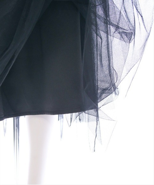 CLEAR BASIC（クリアベーシック）の「【低身長サイズ有】チュールティアードスカート[着回し力万能 ふんわり ボリューム]≪SS新作≫（スカート・レディース・ブラック/シルバー/アイボリー・F/XS）」の13枚目の写真