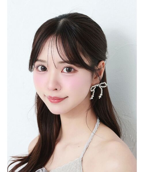 EATME（イートミー）の「シルバーボールリボンピアス（ピアス（両耳用）・レディース・シルバー・FREE）」の2枚目の写真