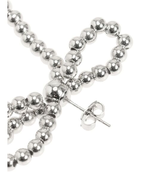 EATME（イートミー）の「シルバーボールリボンピアス（ピアス（両耳用）・レディース・シルバー・FREE）」の5枚目の写真