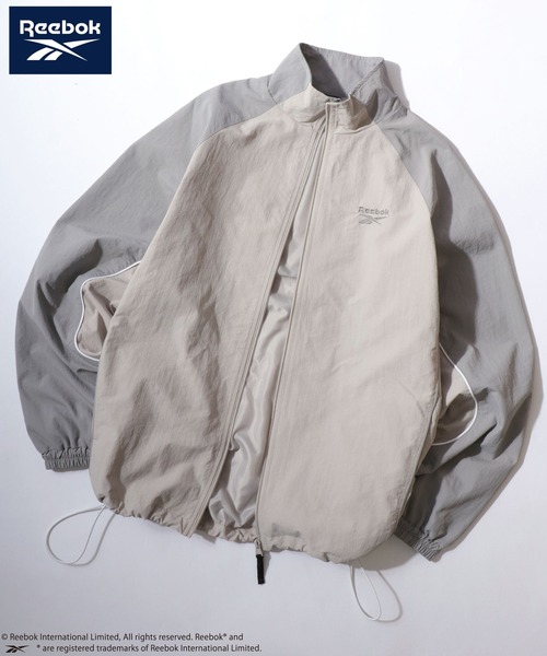 Reebok(リーボック)の「Reebok/リーボック Nylon Game Shirt Track Jacket/オーバーサイズ ナイロン ゲームシャツ トラックジャケット/ブルゾン/ブロークコア/レディース メンズ(ナイロンジャケット・メンズ・グリーン/ブラック/グレイッシュベージュ・L/M/LL)」の2枚目の写真