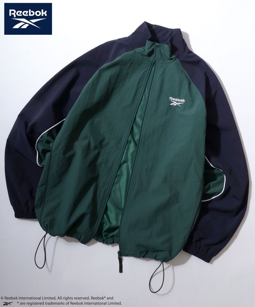 Reebok(リーボック)の「Reebok/リーボック Nylon Game Shirt Track Jacket/オーバーサイズ ナイロン ゲームシャツ トラックジャケット/ブルゾン/ブロークコア/レディース メンズ(ナイロンジャケット・メンズ・グリーン/ブラック/グレイッシュベージュ・L/M/LL)」の3枚目の写真