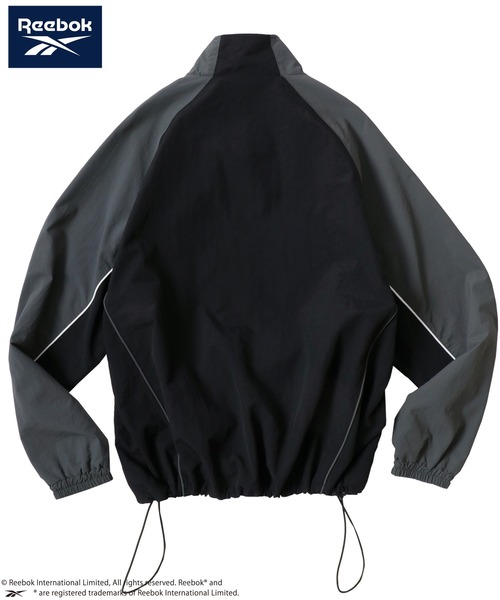 Reebok(リーボック)の「Reebok/リーボック Nylon Game Shirt Track Jacket/オーバーサイズ ナイロン ゲームシャツ トラックジャケット/ブルゾン/ブロークコア/レディース メンズ(ナイロンジャケット・メンズ・グリーン/ブラック/グレイッシュベージュ・L/M/LL)」の5枚目の写真