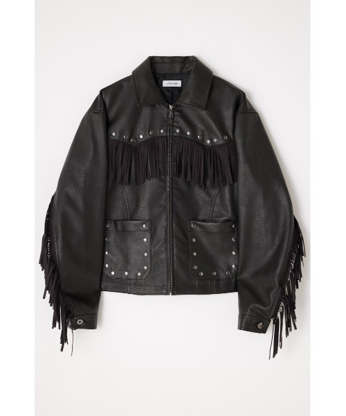 セール】FRINGE FAUX LEATHER ジャケット（その他アウター）｜LAGUA