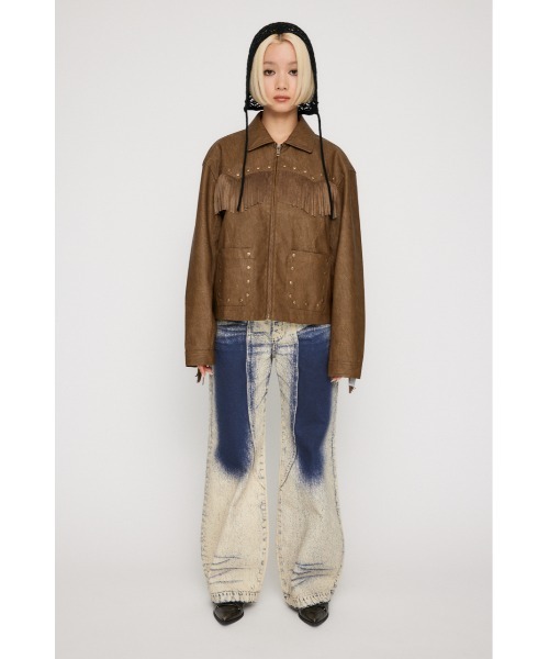 セール】FRINGE FAUX LEATHER ジャケット（その他アウター）｜LAGUA