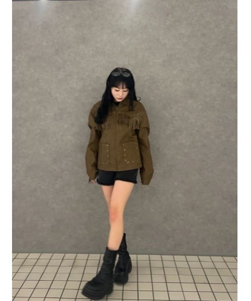 セール】FRINGE FAUX LEATHER ジャケット（その他アウター）｜LAGUA
