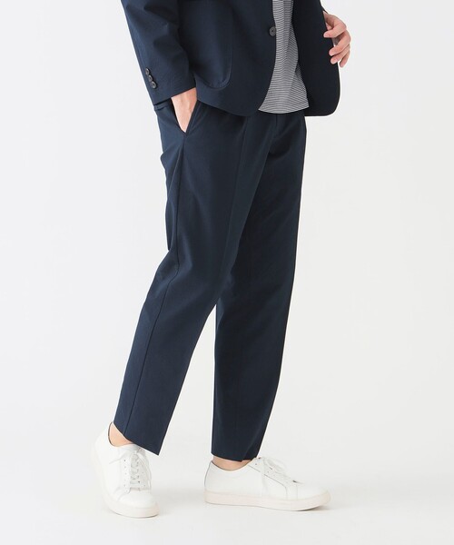 BEAMS HEART(ビームスハート)の「SOLOTEX(R) ドビー 1プリーツ イージースラックス 25SS(スラックス・メンズ・ネイビー/オリーブ/オフホワイト・SMALL/MEDIUM/LARGE/X-LARGE)」の14枚目の写真