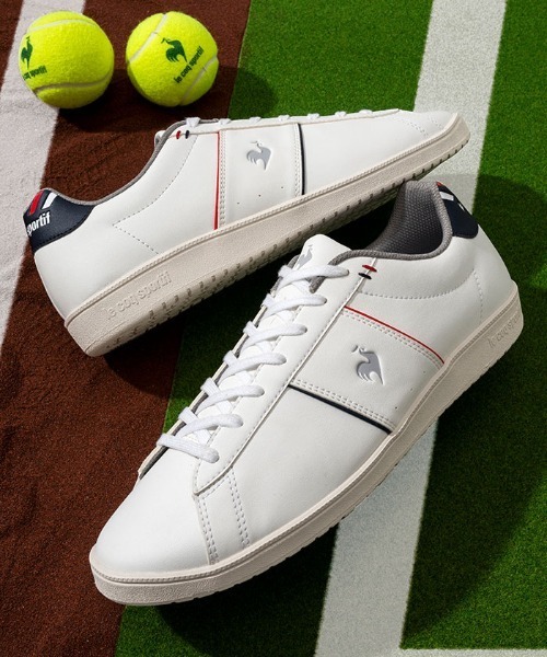 le coq sportif（ルコックスポルティフ）の「LCS シャトー III  /  LCS CHATEAU III（スニーカー・メンズ・ホワイト×ネイビー/ホワイト×グレー・23.0cm/24.0cm/25.0cm/26.0cm/27.0cm/23.5cm/24.5cm/25.5cm/26.5cm/27.5cm/28.0cm/22.5cm）」の2枚目の写真