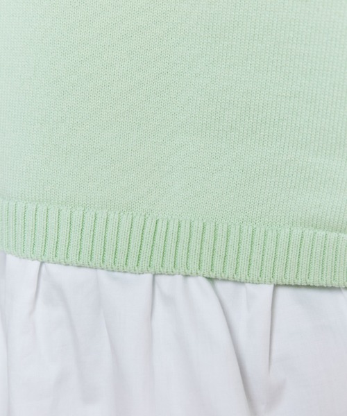 INED（イネド）の「ドッキングニット（ニット/セーター・レディース・グリーン/ブラック/オフホワイト・9号/7号）」の22枚目の写真