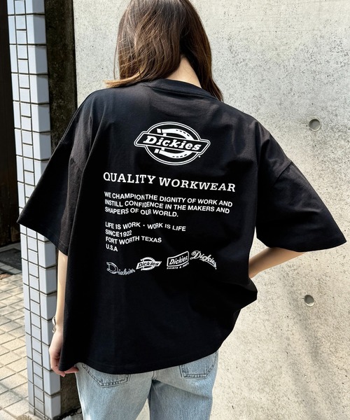 Dickies（ディッキーズ）の「【Dickies】バックプリントTシャツ 別注　5222-TTMDK3（Tシャツ/カットソー・レディース・ホワイト/ブラック系1/グレー系1/グレー/ホワイト系1/ブラック・XS/S/M/L/LL）」の4枚目の写真