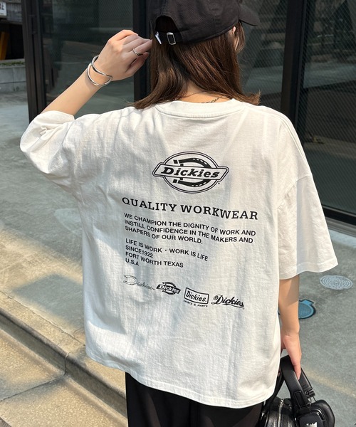 Dickies（ディッキーズ）の「【Dickies】バックプリントTシャツ 別注　5222-TTMDK3（Tシャツ/カットソー・レディース・ホワイト/ブラック系1/グレー系1/グレー/ホワイト系1/ブラック・XS/S/M/L/LL）」の13枚目の写真