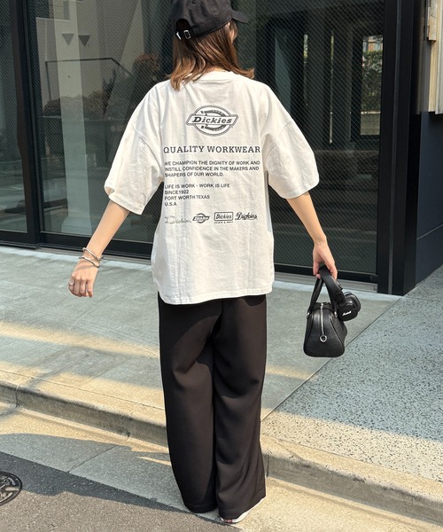 Dickies（ディッキーズ）の「【Dickies】バックプリントTシャツ 別注　5222-TTMDK3（Tシャツ/カットソー・レディース・ホワイト/ブラック系1/グレー系1/グレー/ホワイト系1/ブラック・XS/S/M/L/LL）」の16枚目の写真