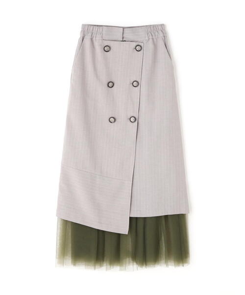 Risley（リズレー）の「Risley/リズレー/ラップスカート（スカート・レディース・グレー/チャコールグレー・F）」の7枚目の写真