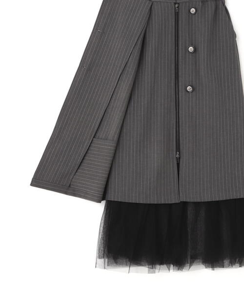 Risley（リズレー）の「Risley/リズレー/ラップスカート（スカート・レディース・グレー/チャコールグレー・F）」の16枚目の写真