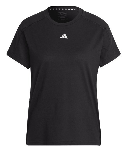 adidas(アディダス)の「アディダス adidas AEROREADY トレイン エッセンシャルズ ミニマル ロゴ クルーネック半袖Tシャツ(Tシャツ/カットソー・レディース・ブラック/ホワイト/ライラック・S/M/L)」の2枚目の写真