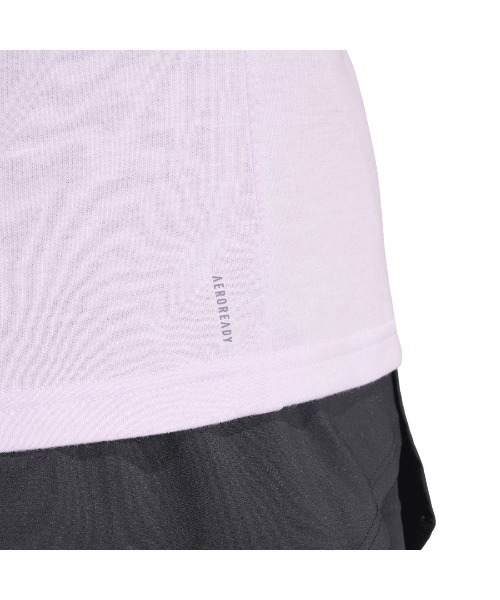 adidas(アディダス)の「アディダス adidas AEROREADY トレイン エッセンシャルズ ミニマル ロゴ クルーネック半袖Tシャツ(Tシャツ/カットソー・レディース・ブラック/ホワイト/ライラック・S/M/L)」の6枚目の写真