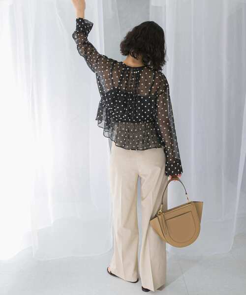 URBAN RESEARCH ROSSO WOMEN（アーバンリサーチ　ロッソ）の「フラワー刺繍ブラウス（シャツ/ブラウス・レディース・ブラック/モカ・FREE）」の7枚目の写真