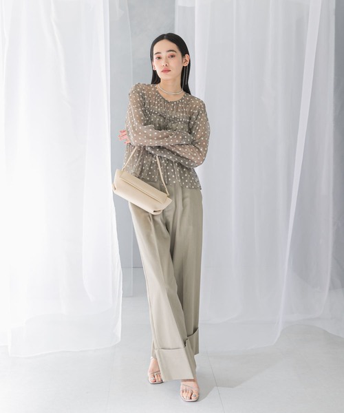 URBAN RESEARCH ROSSO WOMEN（アーバンリサーチ　ロッソ）の「フラワー刺繍ブラウス（シャツ/ブラウス・レディース・ブラック/モカ・FREE）」の20枚目の写真