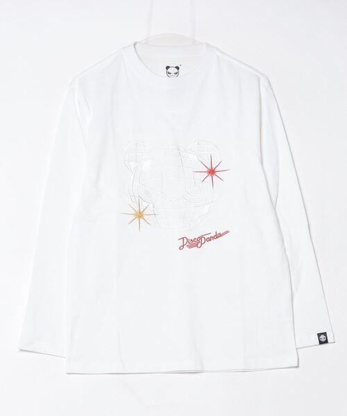 HIPANDA(ハイパンダ)の「(HIPANDA ハイパンダ) 男女兼用 HIIPANDA スペース 3D ロゴ ロンT(Tシャツ/カットソー・メンズ・ブラック/ホワイト・XX-LARGE/X-LARGE/LARGE/MEDIUM/SMALL)」の2枚目の写真