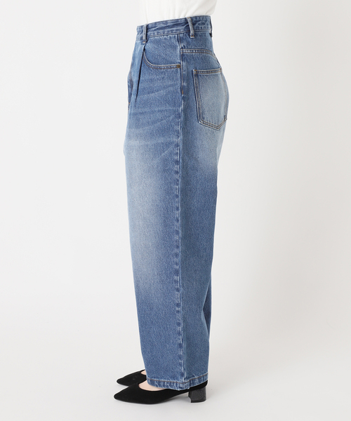 JOURNAL STANDARD（ジャーナルスタンダード）の「デニムクロスオーバーコクーンパンツ（デニムパンツ・レディース・ブルー系その他・38/36）」の10枚目の写真