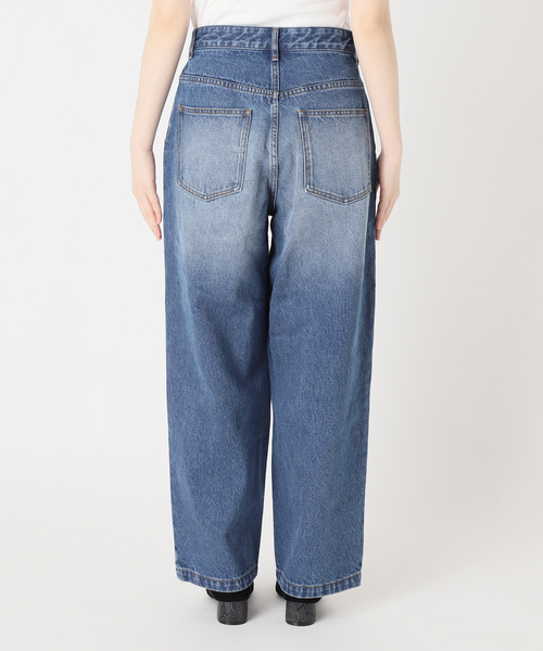 JOURNAL STANDARD（ジャーナルスタンダード）の「デニムクロスオーバーコクーンパンツ（デニムパンツ・レディース・ブルー系その他・38/36）」の11枚目の写真