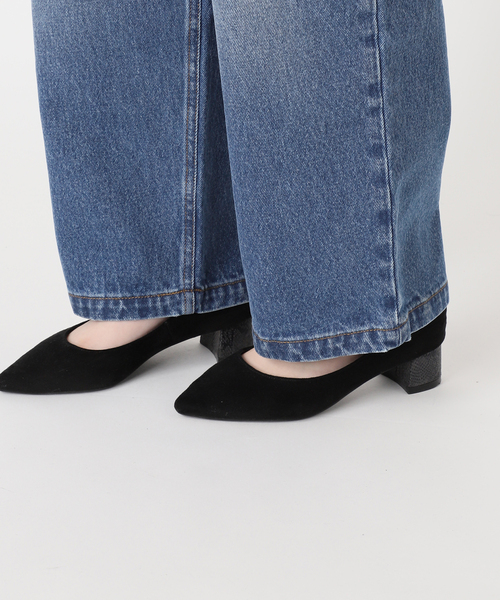 JOURNAL STANDARD（ジャーナルスタンダード）の「デニムクロスオーバーコクーンパンツ（デニムパンツ・レディース・ブルー系その他・38/36）」の17枚目の写真