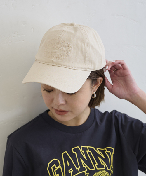 【GANNI / ガニー】 Cap Hat GANNI / ガニー Cap Hat PATCH（キャップ）｜GANNI（ガニー）の