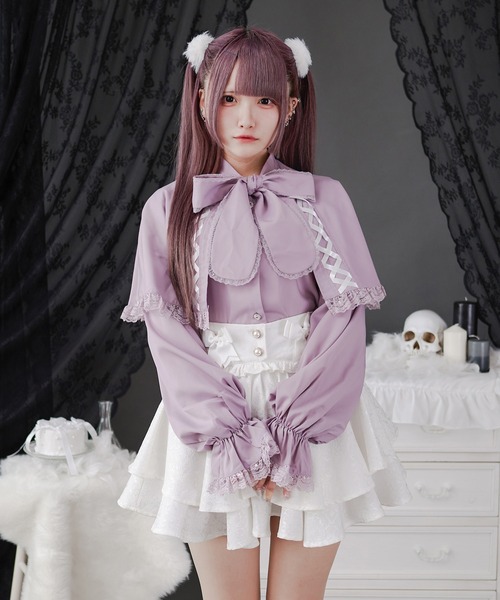 はじこい第9話深キョン着用♡SLY RUFFLE SHOLDERブラウスMサイズ SLY - はじこい深キョン着用♡SLY RUFFLE LACE STAND TOPS新品の通販