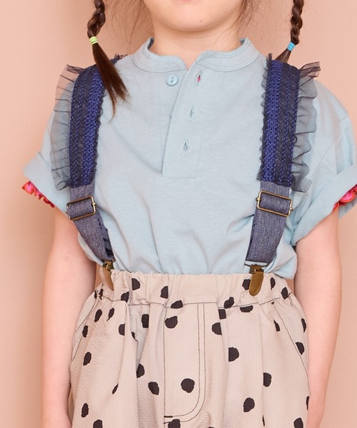 MARKEY'S(マーキーズ)の「チュールフリルサスペンダー(サスペンダー・キッズ・ブルー/ベージュ・S/M)」の16枚目の写真