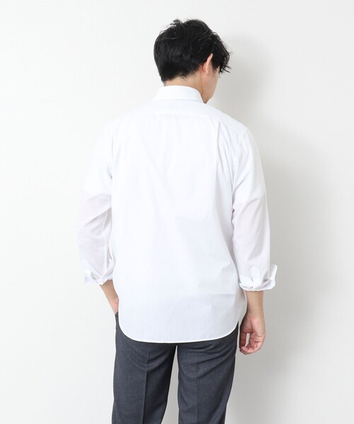 NOLLEY’S(ノーリーズ)の「T/C パラシュート カッタウェイ 25SS(シャツ/ブラウス・メンズ・ホワイト/ネイビー/ブルー/グレイッシュベージュ・S/M/L/XL)」の15枚目の写真