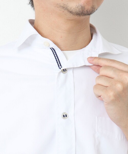 NOLLEY’S(ノーリーズ)の「T/C パラシュート カッタウェイ 25SS(シャツ/ブラウス・メンズ・ホワイト/ネイビー/ブルー/グレイッシュベージュ・S/M/L/XL)」の20枚目の写真