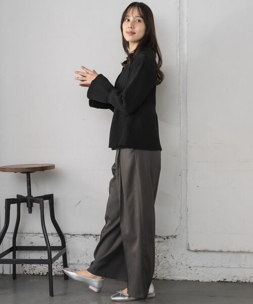 RETRO GIRL(レトロガール)の「ペプラムメッシュカーデ(カーディガン/ボレロ・レディース・ブラック/ナチュラル/ブルー・FREE)」の13枚目の写真