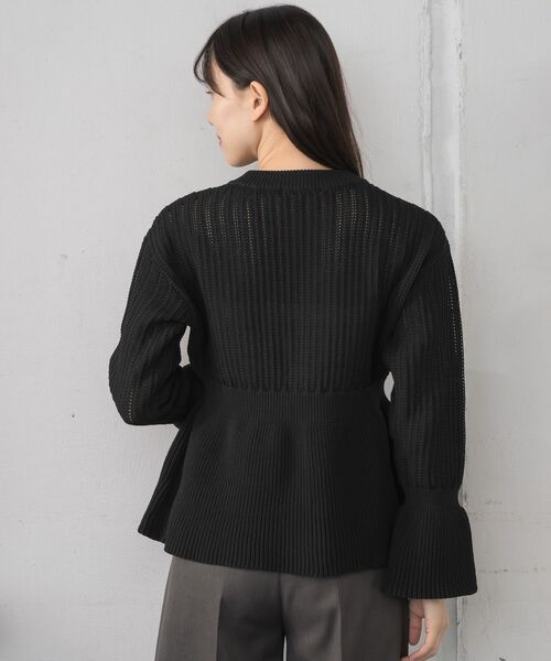 RETRO GIRL(レトロガール)の「ペプラムメッシュカーデ(カーディガン/ボレロ・レディース・ブラック/ナチュラル/ブルー・FREE)」の18枚目の写真