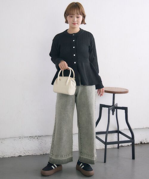 RETRO GIRL(レトロガール)の「ペプラムメッシュカーデ(カーディガン/ボレロ・レディース・ブラック/ナチュラル/ブルー・FREE)」の19枚目の写真