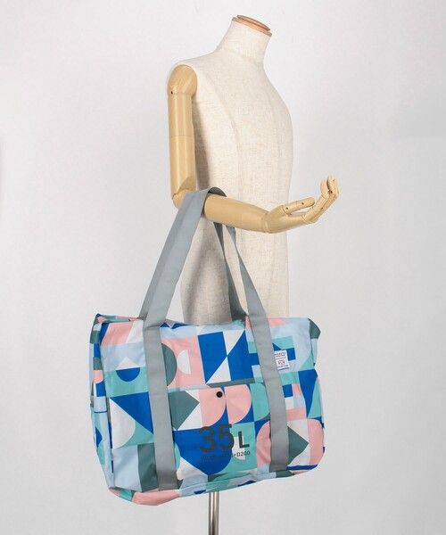 MILESTO(ミレスト)の「MILESTO × PAPIERTIGRE/ミレスト × パピエ ティグル ポケッタブルボストンバッグ 35L(トートバッグ・メンズ・ネイビー/サックスブルー/その他9・ONE SIZE)」の11枚目の写真