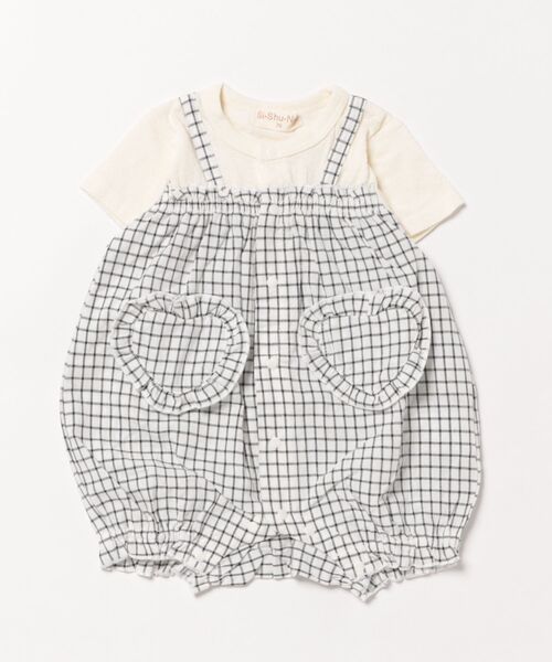 セール】ﾁｪｯｸﾛﾝﾊﾟｰｽ（ロンパース）｜Si・Shu・Non（シシュノン）の