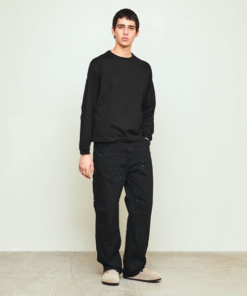 UNITED ARROWS & SONS（ユナイテッドアローズアンドサンズ）の「＜UNITED ARROWS & SONS＞ PLAIN LONGSLEEVE TEE/ロングスリーブTシャツ（Tシャツ/カットソー・メンズ・ホワイト/ブラック・S/M/L/XL）」の12枚目の写真