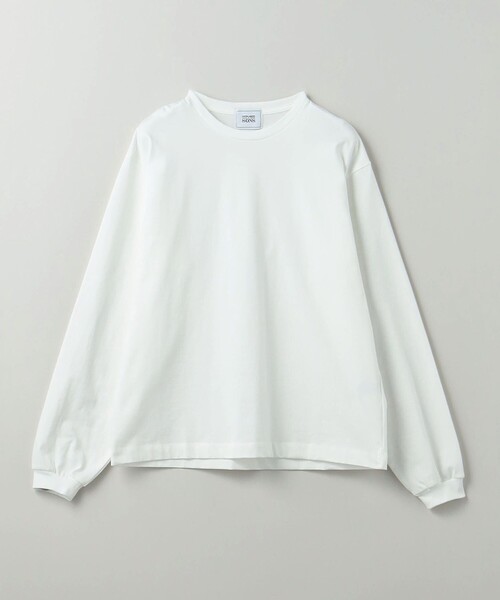 UNITED ARROWS & SONS（ユナイテッドアローズアンドサンズ）の「＜UNITED ARROWS & SONS＞ PLAIN LONGSLEEVE TEE/ロングスリーブTシャツ（Tシャツ/カットソー・メンズ・ホワイト/ブラック・S/M/L/XL）」の4枚目の写真
