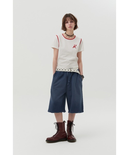 KIRSH（キルシー）の「KIRSH GRAPHIC RINGER T-SHIRT キルシー グラフィック リンガーTシャツ（Tシャツ/カットソー・レディース・ホワイト/グリーン/ダークネイビー・ONE SIZE）」の16枚目の写真