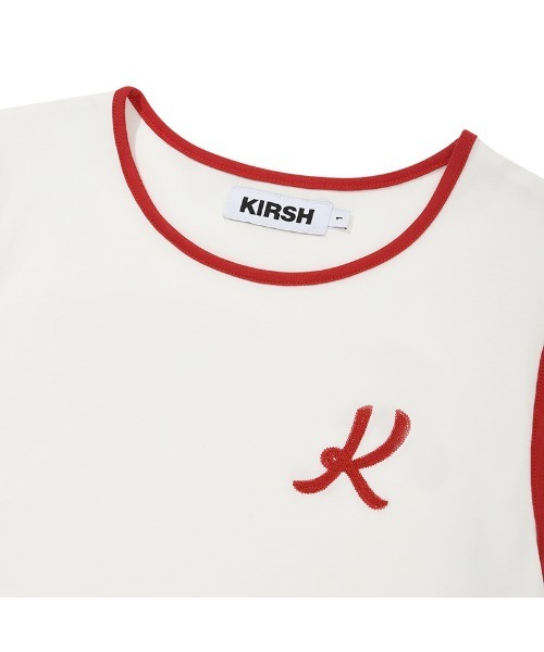 KIRSH（キルシー）の「KIRSH GRAPHIC RINGER T-SHIRT キルシー グラフィック リンガーTシャツ（Tシャツ/カットソー・レディース・ホワイト/グリーン/ダークネイビー・ONE SIZE）」の18枚目の写真