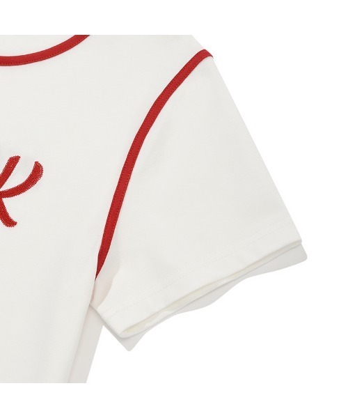 KIRSH（キルシー）の「KIRSH GRAPHIC RINGER T-SHIRT キルシー グラフィック リンガーTシャツ（Tシャツ/カットソー・レディース・ホワイト/グリーン/ダークネイビー・ONE SIZE）」の20枚目の写真