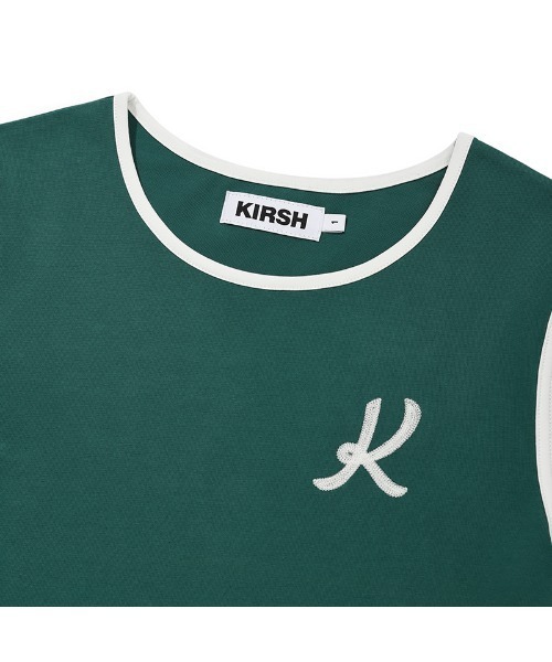 KIRSH（キルシー）の「KIRSH GRAPHIC RINGER T-SHIRT キルシー グラフィック リンガーTシャツ（Tシャツ/カットソー・レディース・ホワイト/グリーン/ダークネイビー・ONE SIZE）」の5枚目の写真